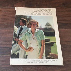 Vintage 1975 Eaton’s Spring & Summer Catalog *Missing Pages*